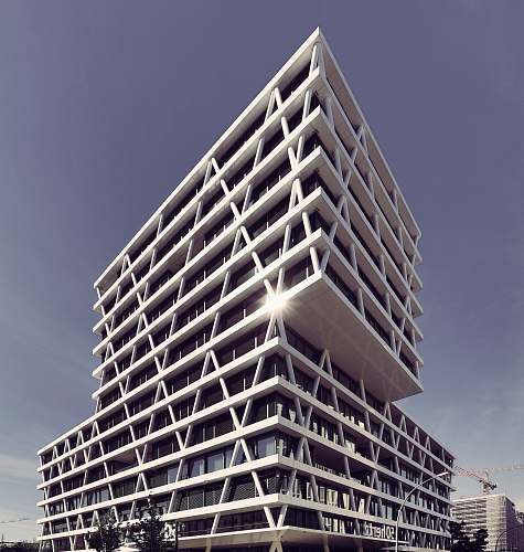 office building white high rise building condo